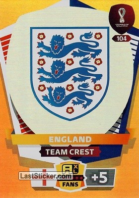 England Team Crest - England